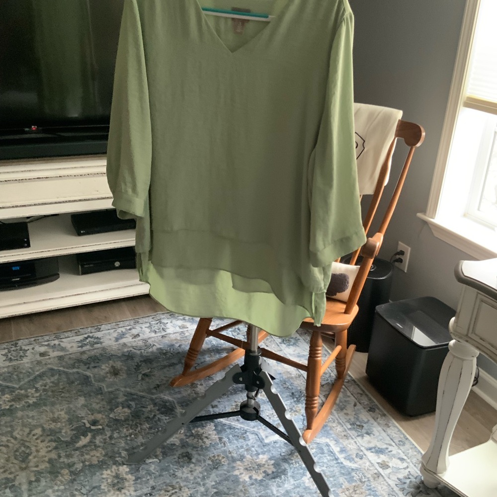 Chico's Light Green Blouse